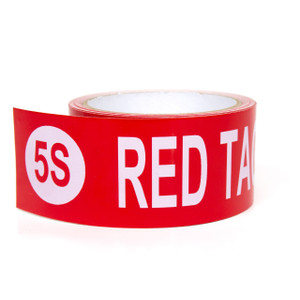 5S Red Tag Holding Area Pre-Printed Floor Tape