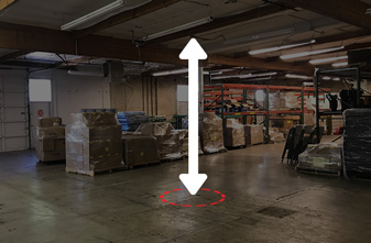 Distance from floor to desired mounting position