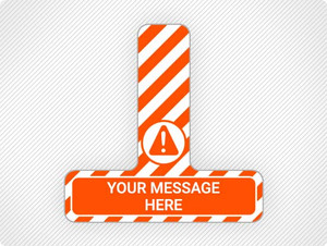 Custom Floor Sign T Corners