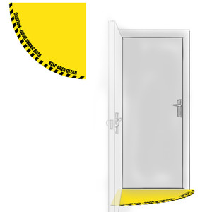 Door Half-Swing Floor Sign