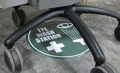 Eye Wash Station Floor Sign