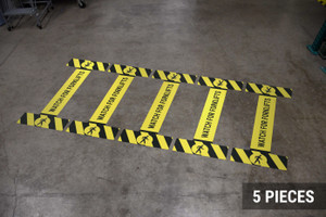 Watch for Forklifts with Icon/Hazard Lines - Crosswalk Kit