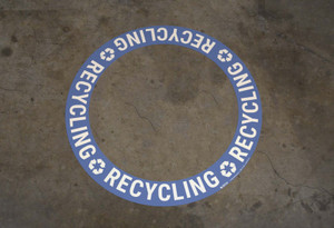 Recycling - Circular Floor Sign Ring