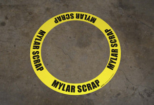 Mylar Scrap - Circular Floor Sign Ring
