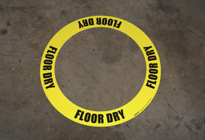 Floor Dry - Circular Floor Sign Ring