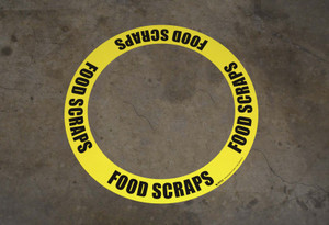 Food Scraps - Circular Floor Sign Ring