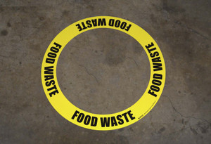 Food Waste - Circular Floor Sign Ring