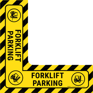 Forklift Parking - Floor Sign Corner