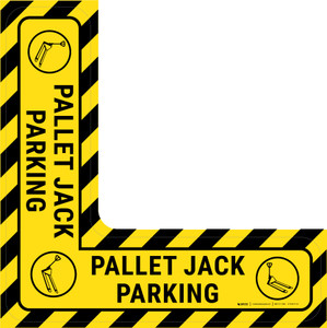 Pallet Jack Parking - Floor Sign Corner