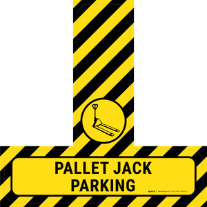 Pallet Jack Parking - Floor Sign T's