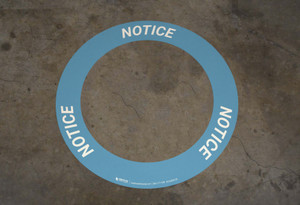 OSHA Notice - Circular Floor Sign Ring