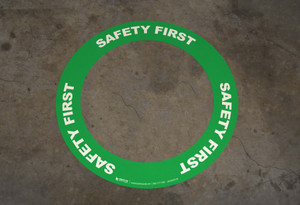 OSHA Safety First - Circular Floor Sign Ring