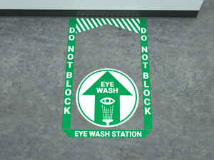 Eye Wash Station - Pre Made Floor Sign Bundle