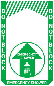 Emergency Shower - Pre Made Floor Sign Bundle