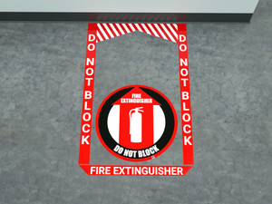 Fire Extinguisher - Pre Made Floor Sign Bundle