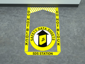 SDS (Safety Data Sheet) Station - Pre Made Floor Sign Bundle