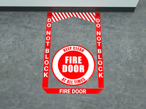 Fire Door - Pre Made Floor Sign Bundle