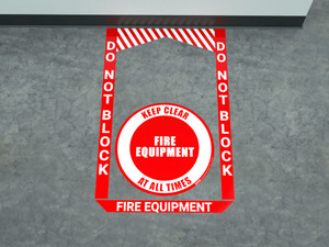 Fire Equipment - Pre Made Floor Sign Bundle