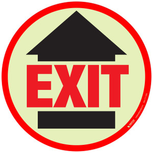 Glow in the Dark Exit Floor SIgn
