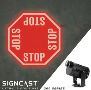 SignCast™ S200 Virtual Sign Projector - 4 Way Stop Sign