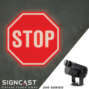 SignCast™ S200 Virtual Sign Projector - Stop Sign