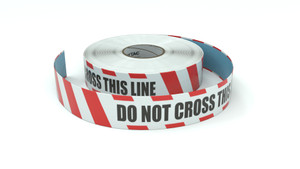 Restricted Area: Do Not Cross This Line - Inline Printed Floor Marking Tape