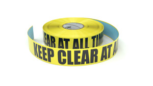Keep Clear At All Times - Inline Printed Floor Marking Tape