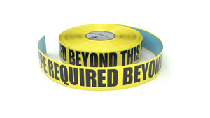 PPE Required Beyond This Point - Inline Printed Floor Marking Tape