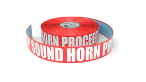 Stop Sound Horn Proceed Slowly - Inline Printed Floor Marking Tape
