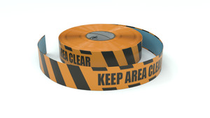Hazard: Keep Area Clear - Inline Printed Floor Marking Tape