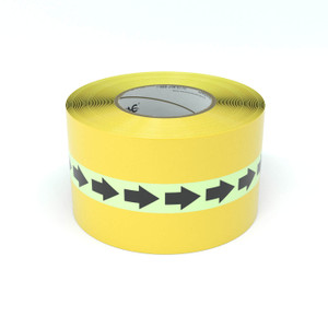 SafetyTac® Glowstripe: Arrows Repeating - Inline Printed Floor Marking Tape