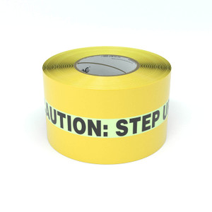 SafetyTac® Glowstripe: Caution: Step Up - Inline Printed Floor Marking Tape