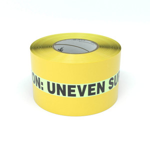 SafetyTac® Glowstripe: Caution: Uneven Surface - Inline Printed Floor Marking Tape