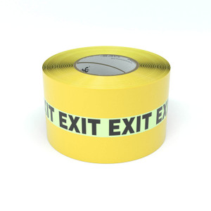 SafetyTac® Glowstripe: Exit - Inline Printed Floor Marking Tape