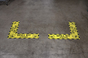 Spill Kit Station - Floor Sign Corner