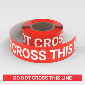 Do Not Cross This Line - Smart Stripe Inline Printed Floor Tape