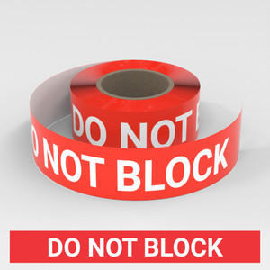 Do Not Block - Smart Stripe Inline Printed Floor Tape