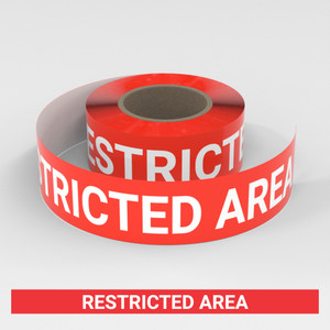 Restricted Area - Smart Stripe Inline Printed Floor Tape