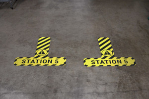 Station 5 - Floor Sign T's