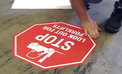 STOP: Lookout for Forklift Traffic