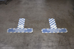 Vaccination Station - Floor Sign T's
