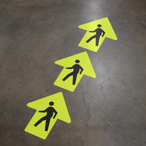 Pedestrian Wayfinding Floor Sign Arrows