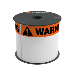 LabelTac 4 and Pro Model Die-Cut Warning OSHA Header Roll