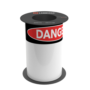 LabelTac 9 Die-Cut Danger OSHA Header Roll