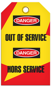 Lockout English/French Service Tags