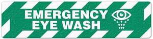 Emergency Eye Wash (6"x24") Anti-Slip Floor Tape - 5 Pack