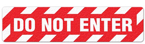 Do Not Enter (6"x24") Anti-Slip Floor Tape - 5 Pack
