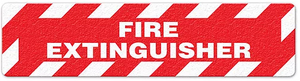 Fire Extinguisher (6"x24") Anti-Slip Floor Tape - 5 Pack