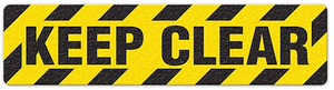 Keep Clear (6"x24") Anti-Slip Floor Tape - 5 Pack